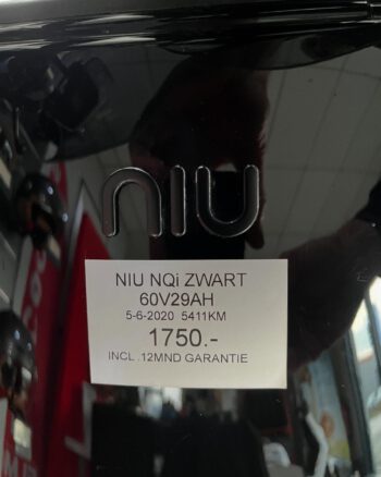 Niu NQi 45km zwart 60V29AH 5411 KM B.J. 05-06-2020   * inclusief véél opties * - Afbeelding 11